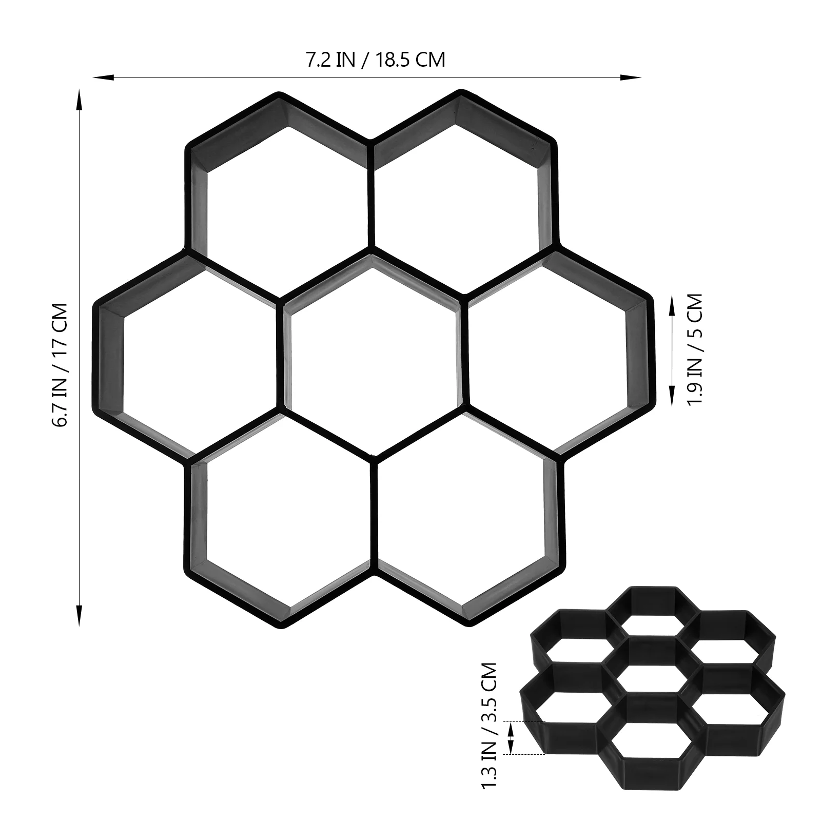 Paver Mold Deck Tiles Path Oaving Mould Paving Stones Concrete Black Cement Floor