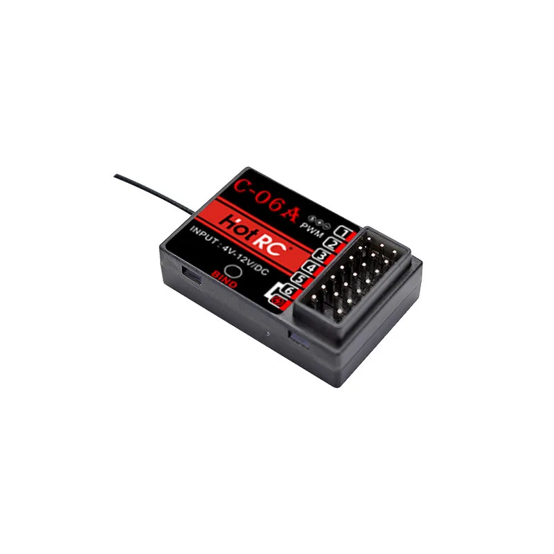 HOTRC DS-600 6CH 2.4GHz Trasmettore sistema radio Telecomando con ricevore DS 600 PWM a 6 canali per barca RC 26 HOTRC DS-600 6CH 2.4GHz Trasmettore sistema radio Telecomando con ricevore DS 600 PWM a 6 canali per barca RC 26