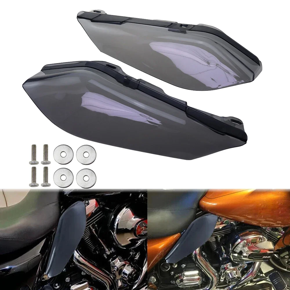 

Motorcycle Heat Shield Mid-Frame Air Deflector Trim For Harley Touring Electra Street Glide FLHX Road King 2009-2016 2015 2014