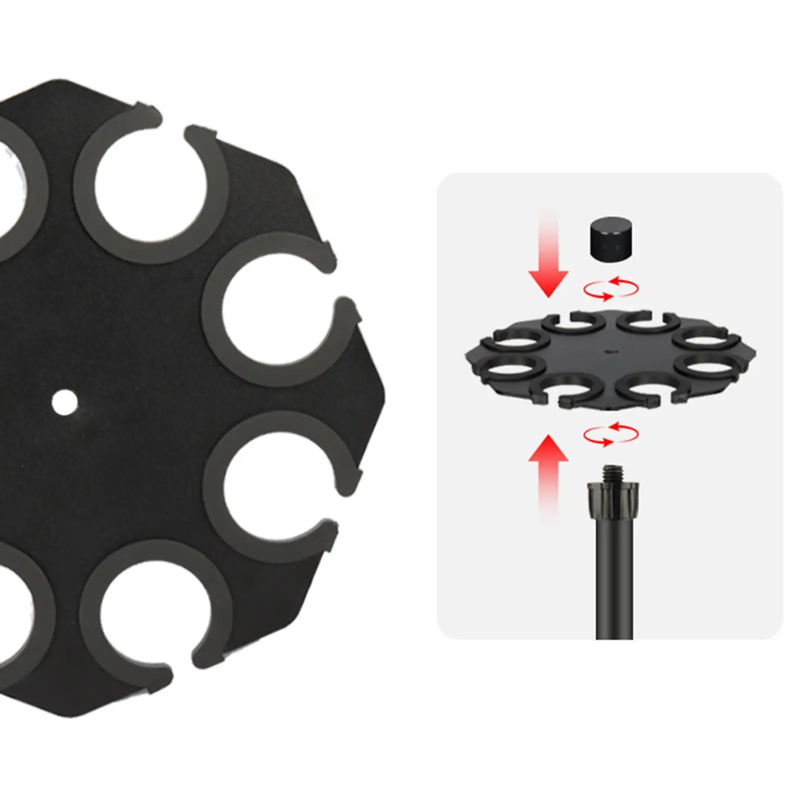 다중 마이크 홀더 핸드헬드 스탠드 없이 사용 가능 디스플레이 설치가 용이함 마이크 스탠드 트레이 성능을 위한 멀티 마이크 홀더