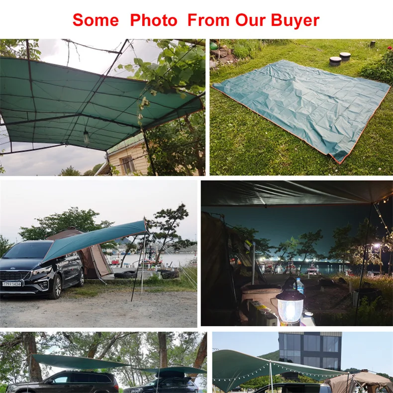 Description Picture 5 of itemUltralight Outdoor Awning, Waterproof Tent Shade, Garden Canopy,Sunscreen Sunshade, Hammock Awning, Beach Sun Shelter, 3x3, 3x4,