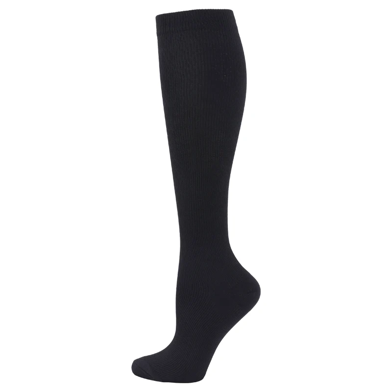 Compression Stockings Blood Circulation Promotion Slimming Compression Socks Anti-Fatigue Comfortable Solid Color Socks YSZ03
