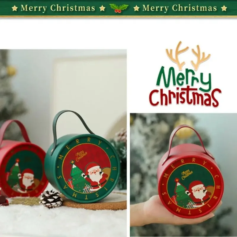 Christmas candy box, Christmas Eve apple gift packaging box, mousse cake dessert box, Christmas decoration