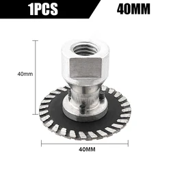 Enhanced Diamond Saw Blade with Removable Flange - Turbo Cutting Disc (40mm)