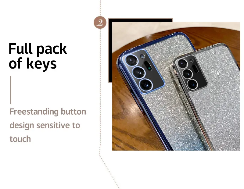 Note20 20Ulta 10Plus Glitte Case Fo Samsung Galaxy Note 20 Ulta 10 Plus 5g Note10 Po Gadient Silicone Plating_voghion.com