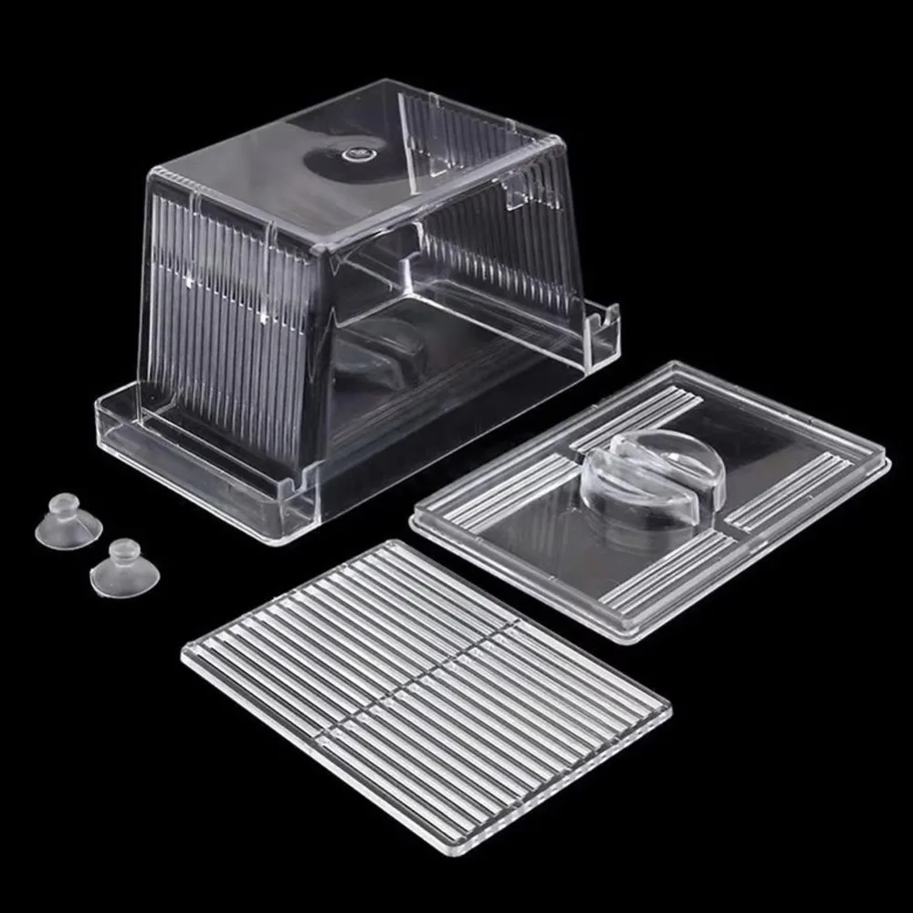 Acrylic Fish Tank Breeding Breeder Isolation Box Aquarium Fish Hatchery Incubator Grow Seedling Reproduction Holder for Fry