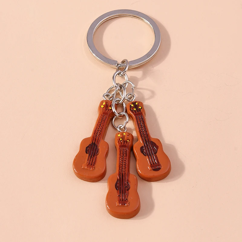 Kreativer Gitarren-Schlüsselanhänger für Autoschlüssel, Souvenir, Geschenke für Frauen, Männer, Paar, Handtasche, Anhänger, Schlüsselanhänger, DIY-Schmuck, Dekoration
