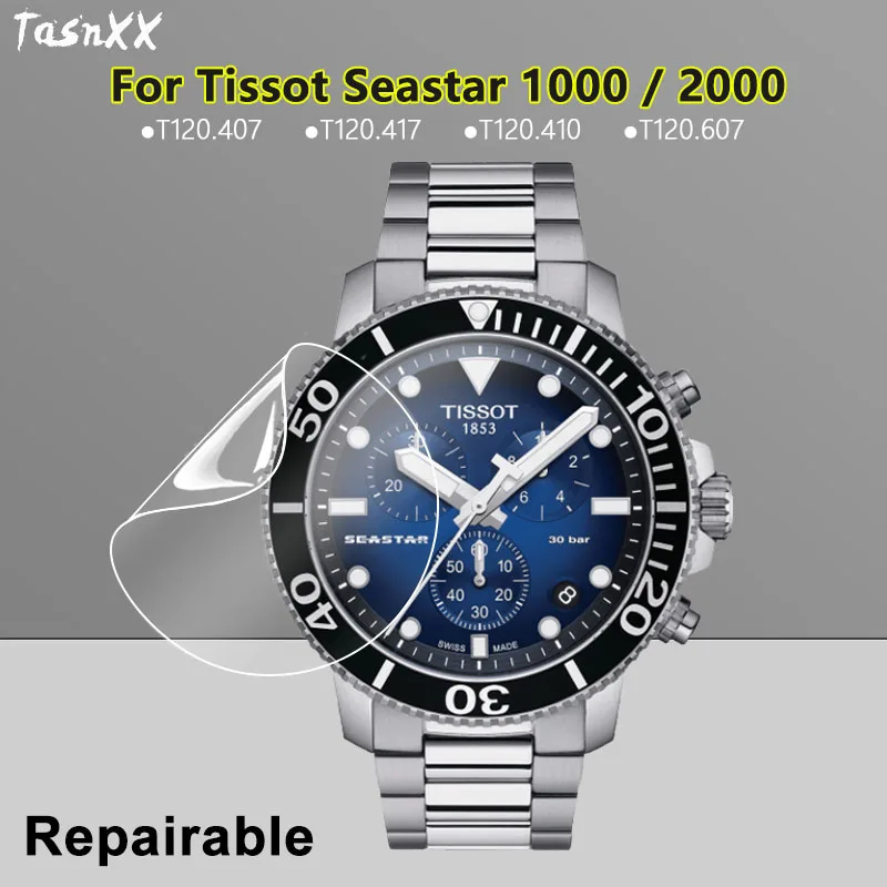 Pellicola Salvaschermo Ultra Trasparente Sottile Per Tissot Seastar 1000 2000 T120407 T120607 Pellicola Idrogel Riparabile Morbida-Vetro Non Temperato