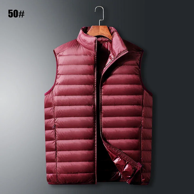 90% White Duck Down Waistcoat Material Close-up