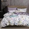 Flower Bird Digital Printing Bedding Sets 600TC Egyptian Cotton 4pcs Bed Linen Duvet Cover Set Luxury Bed Sheets Pillowcases #s 1
