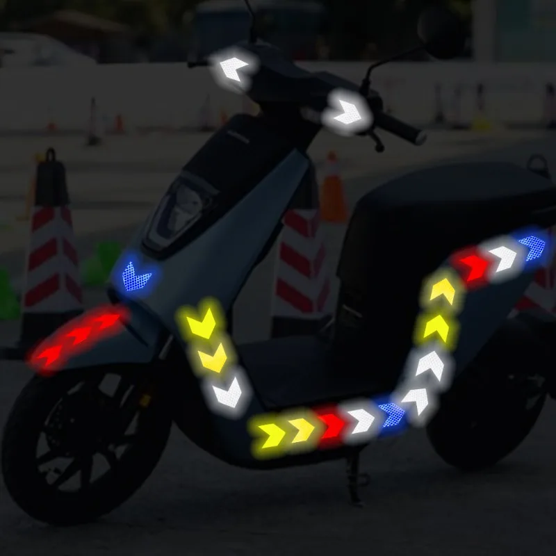 Reflective Stickers Reflective Tape 80-10PCS Car Bumper for Riding Helmet