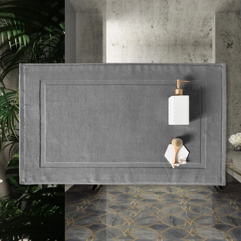Thicken White Floor Towel For Hotel Home,Foot Bathroom Mat,High Quality 100%Cotton Non-slip Water Uptake Bathtub Towels 50*80cm 6