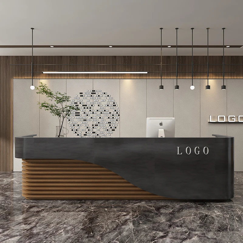 

Receptionist Modern Lectern Desk Standing Counter Executive Front Office Desk Cashier Luxury Mostrador Recepcion Shop Furniture