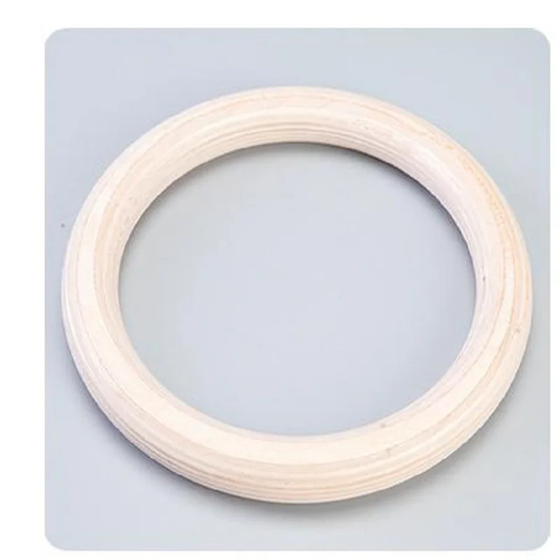 Gymnastic Rings 2pcs Wood Portable Crossfit Gymnastics Home Fitness Training Equipment