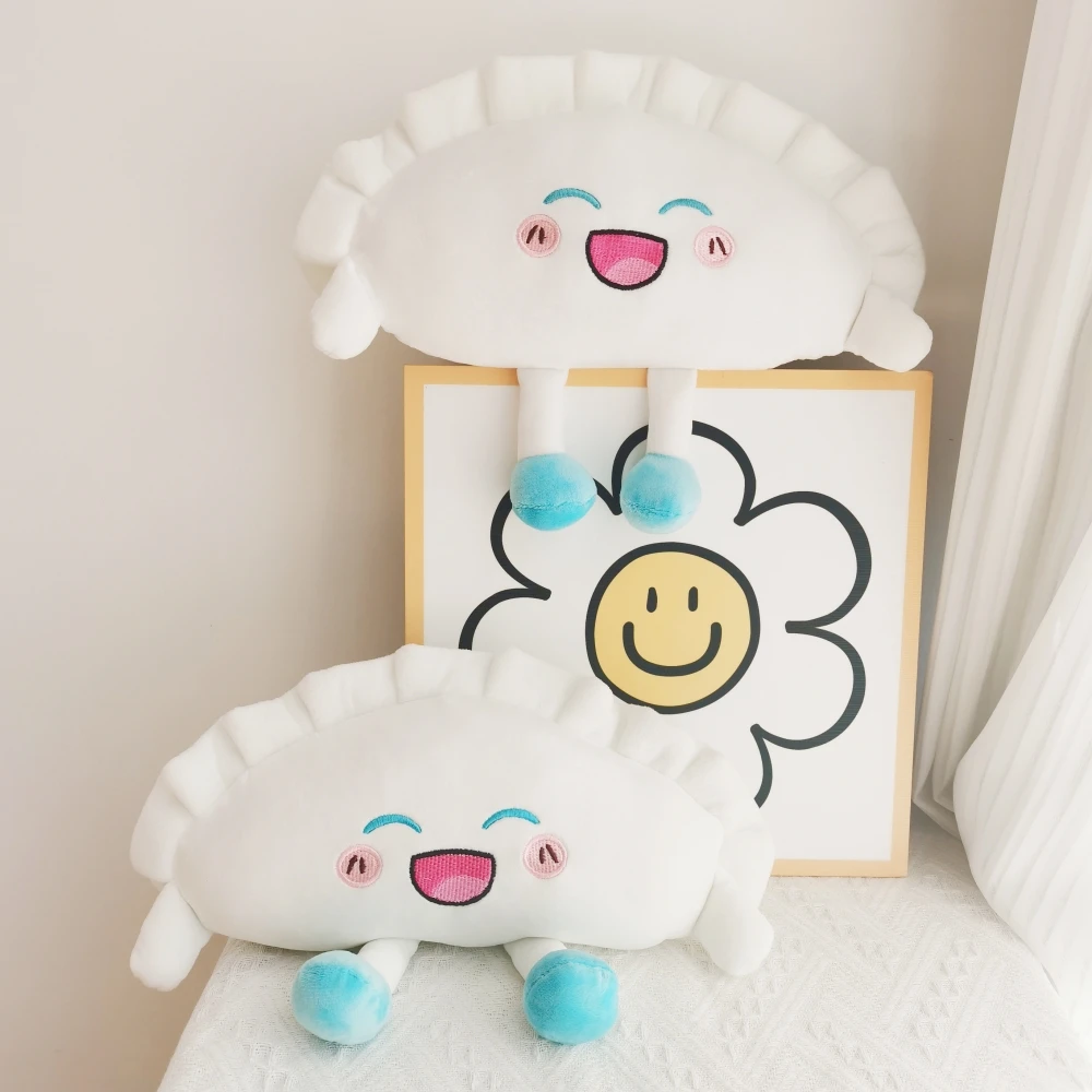 ZU Cute Home Decor Sofa Hug Pillow Steamed Stuffed Rice Bao Bun Plush Toy Funny Face Food Soft Soup Dumplings Kids Girl Gift