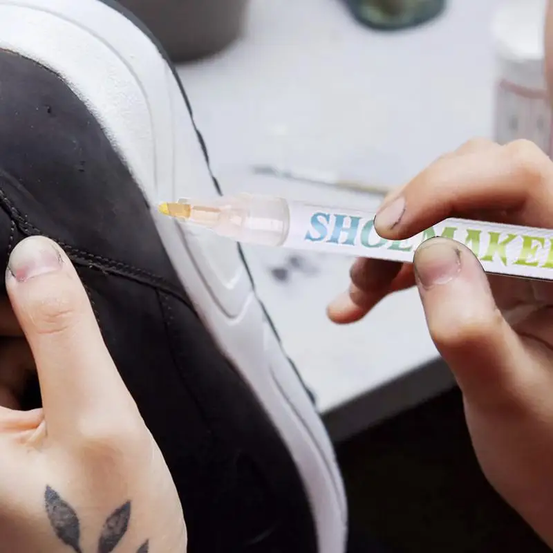 Shoe Markers For Sneakers 20g Effective Black Shoe Markers White Cleaner Professional Repairing Pen Marker Lightweight