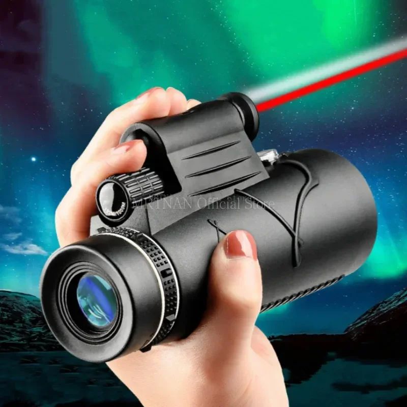 50x60 HD Zoom Powerful Monocular Telescope Portable Binoculars Long Range Telescope Hunting Camping With Tripod Phone Clip 2