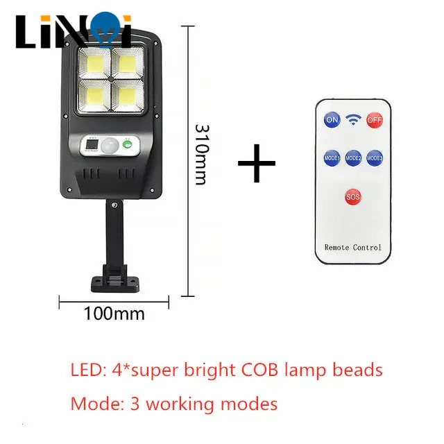 

Outdoor LED Solar Street Light Waterproof COB Solar Wall Lamp PIR Motion Sensor Garden Villa Corridor Highway Street Lights