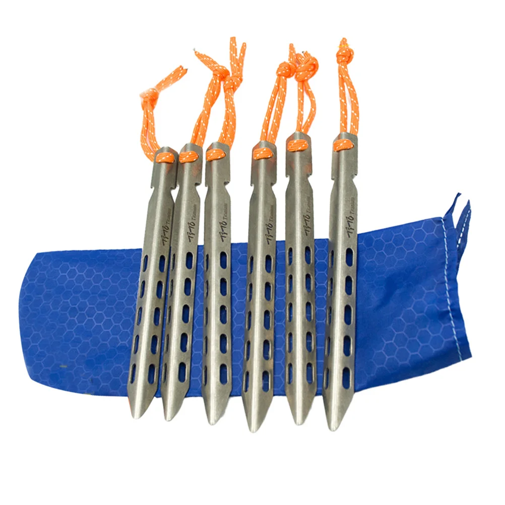

6 шт., ветрозащитные колышки для палатки, с сумкой
