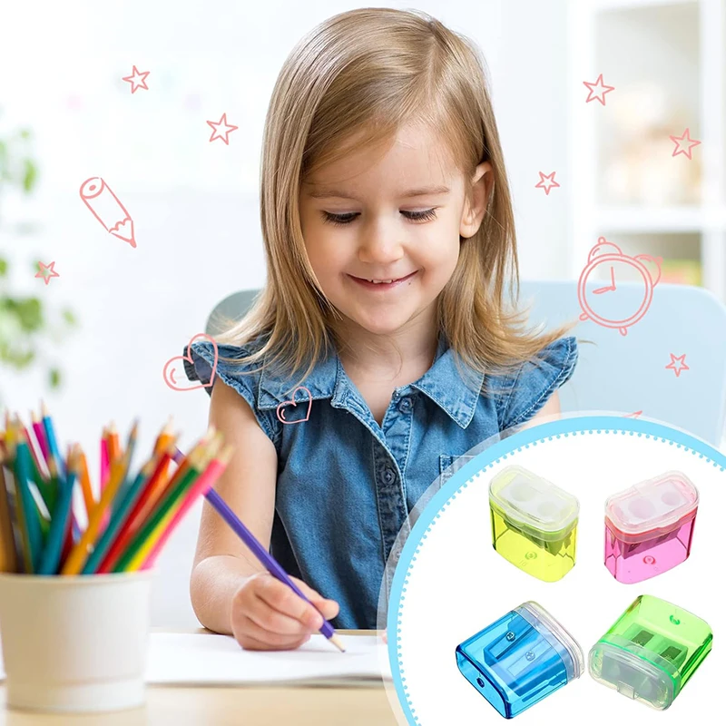 12pcs/box Manual Pencil Sharpener For Kids School Supplies,pencil sharpener