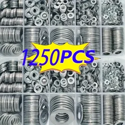 Versatile 1250 - Piece Flat Washer Kit for Home, Repair, and Outdoor Projects (1250pcs box)