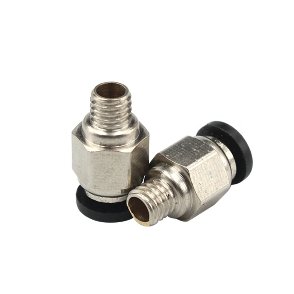 5 Meter 3D Drucker PTFE Teflonschlauch, mit 10 Stück PC4-M6 Pneumatik Verbinder