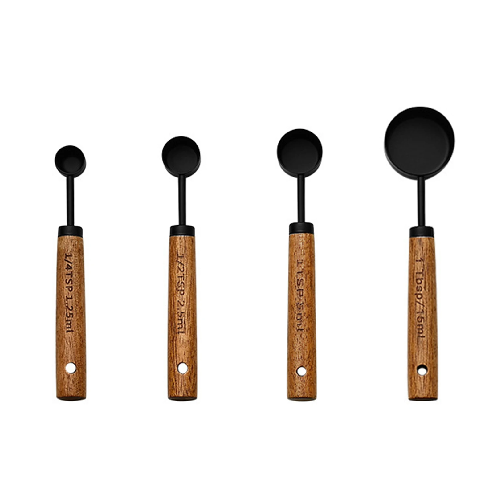 

Stainless Steel Coffee Spoon With Wooden Handle Home Kitchen Measuring Tool Tea Milk Powder Scoop Coffee Accessories