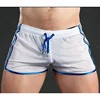 Men Casual Gym Fitness Training Shorts Sexy Mesh Breathable Quick Dry Fashion Sports Beach Trunks Men Clothing Summer 3