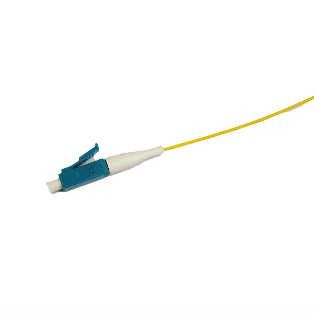 단일 모드 9/125 FTTH 광섬유 피그테일 심플렉스, LC UPC, 1.0 계량기, 0.9mm SM, 50 개