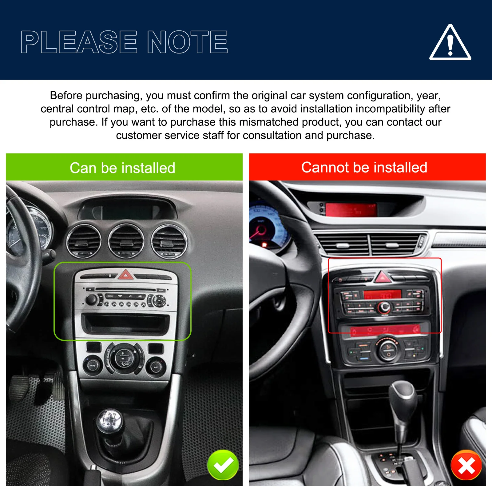 Radio para coche Podofo de 7 pulgadas, 4+64G, para Peugeot 408 2010-2012 /308 T7 2007-2013, FM RDS, WIFI, GPS, reproductor multimedia para coche, CarPlay inalámbrico, Android Auto, autoradio 2