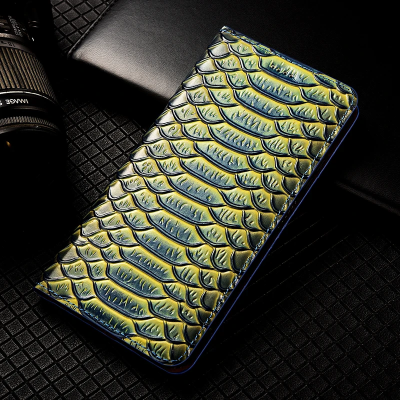 Premium Genuine Leather Flip Wallet Phone Case Cover