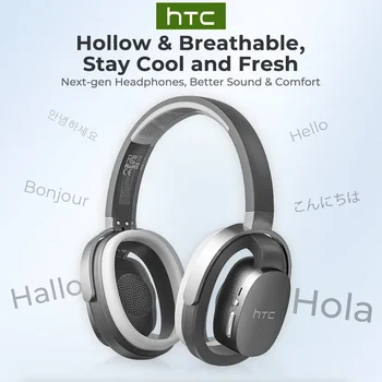 HTC HP07 Bluetooth V6.0 auriculares inalámbricos de oído abierto auriculares de graves perforados plegables para…