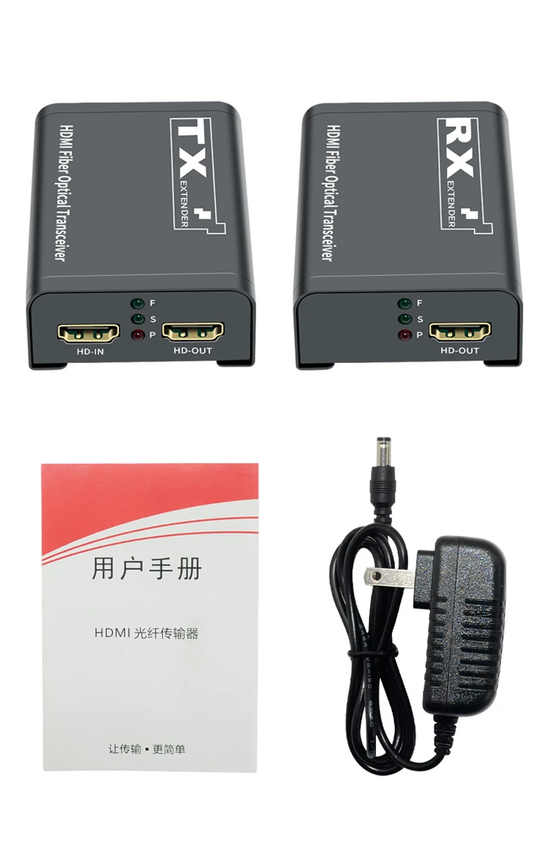 20Km HDMI Fiber Extender Over Single SC Fiber Optical Cable 3km 1080P HDMI To Fi
