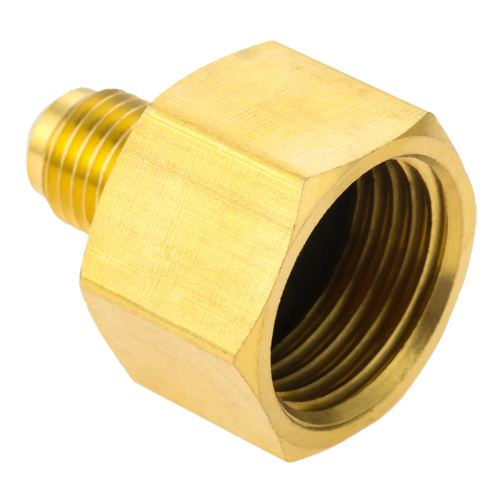 4PCS Brass Pipe Fitting 1/4" SAE Male to 1/2" 1/4" 3/4" 5/8" Female Pipe Reducing Adapter for Air Conditioner A/C Refrigeration