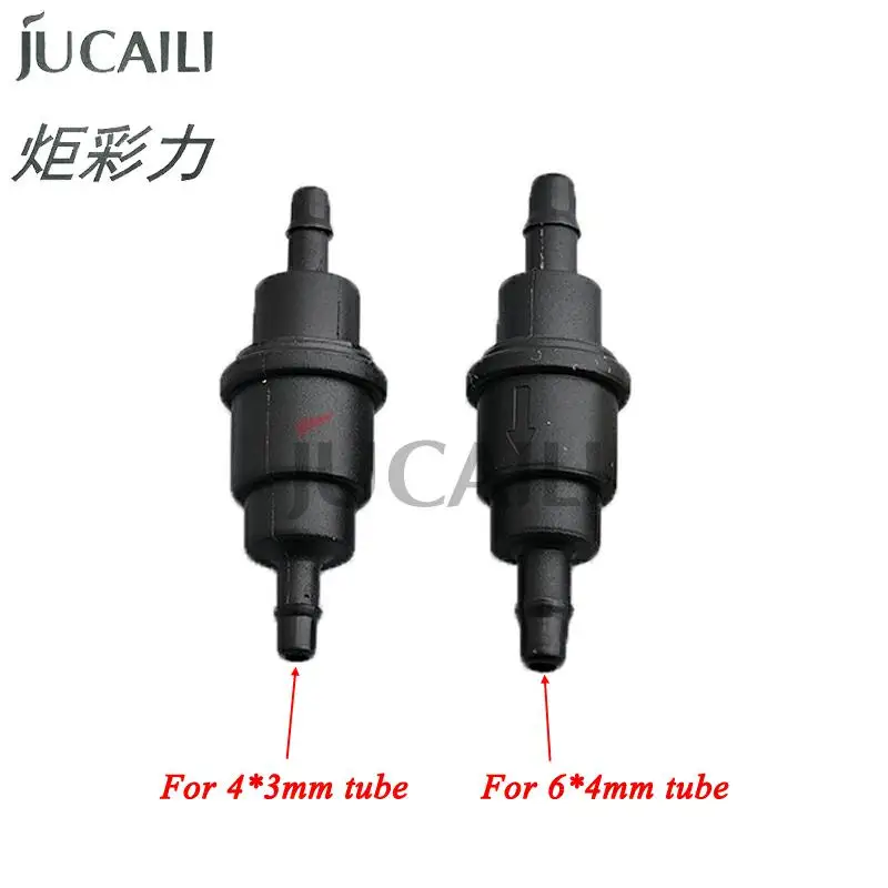 

JCL 10 pcs One Way Ink Valve Switch for Mutoh Roland Mimaki Galaxy Allwin Xuli Inkjet Printer Tube Hose Plastic Non Return Valve