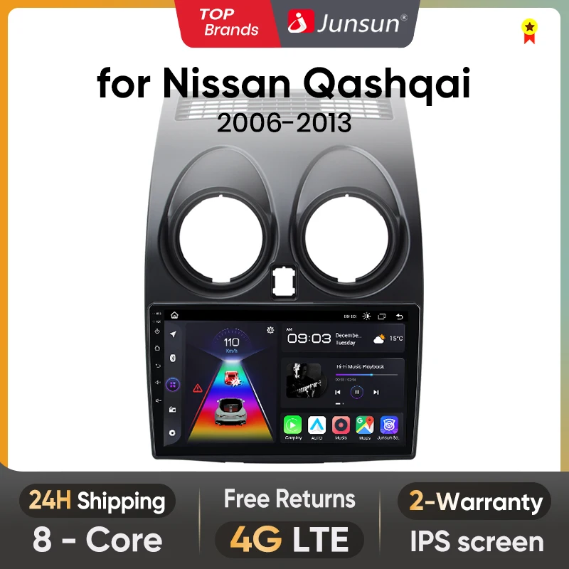 Junsun V1pro AI Voice 2 din Android Auto Radio For Nissan Qashqai J10 2006 - 2013 Carplay 4G Car Multimedia GPS 2din autoradio 1 Junsun V1pro AI Voice 2 din Android Auto Radio For Nissan Qashqai J10 2006 - 2013 Carplay 4G Car Multimedia GPS 2din autoradio