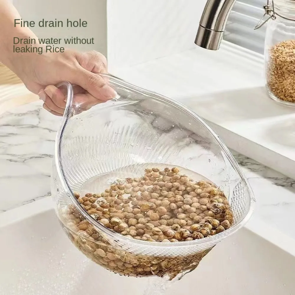 Kitchen Multifunctional Drainage Basket New Salad Plastic Vegetable Basin Fruit Plate Rice Washing Basket Household Sink