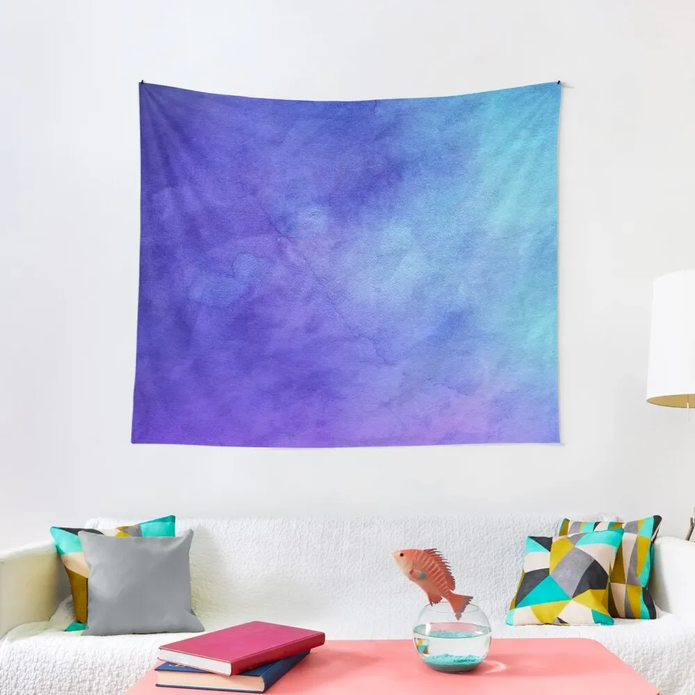 

Blue Purple Watercolor Design Tapestry Home Decorations Cute Room Things Aesthetic Room Decor Korean Room Ornaments Tapestry