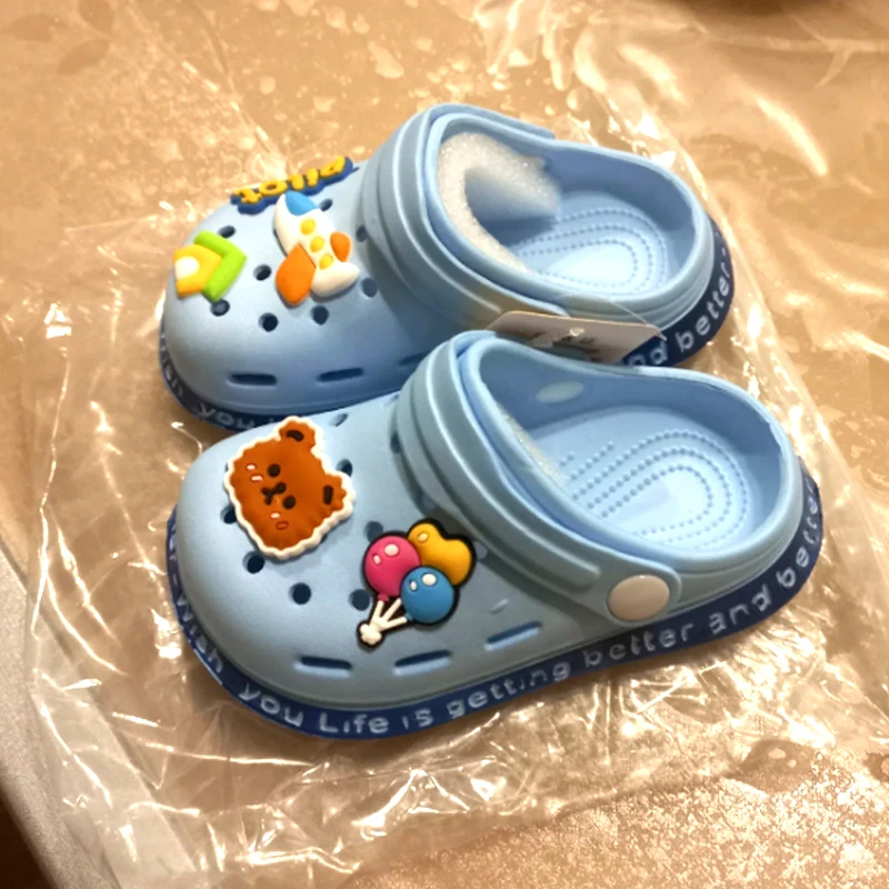 Children Summer Cartoon Cave Hole Sandals Shoes Garden Beach Slippers Sandals Casual Shoes Non-Slip Soft Clogs For Kids Girls 1