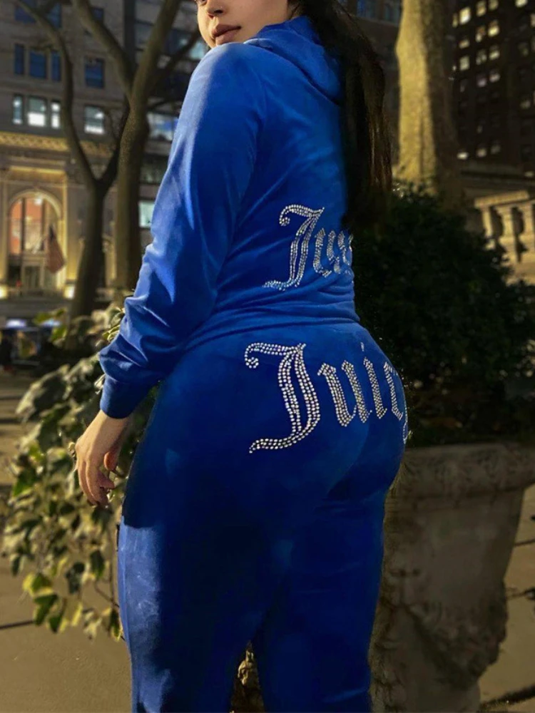 Juicy Tracksuit Women Velvet Juicy Tracksuit Coutoure Couture Track