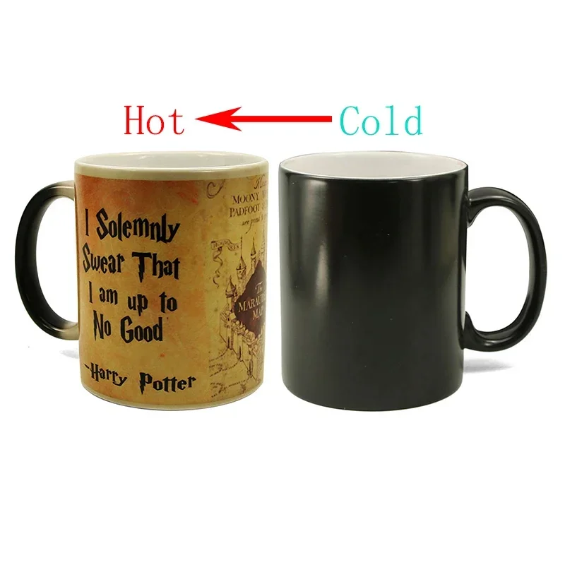 

1Pcs New 350ml Creative Magic Mug Ceramic Mug Color Changing Mug Coffee Milk Tea Cup Gift for Family Children Friends Birthday