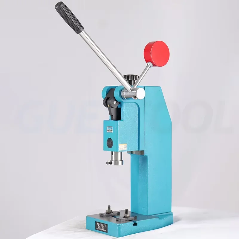 Manual Press Industrial Precision Hand Press Shaft Desktop Punch Die Cutting Machine Round Column 0.3A Hand-Punch