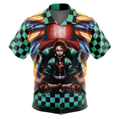 Vegeta Blue Dragon Ball Z Button Up Hawaiian ShirtMen's Japanese Casual Shirt Summer Parent-child Wear 6