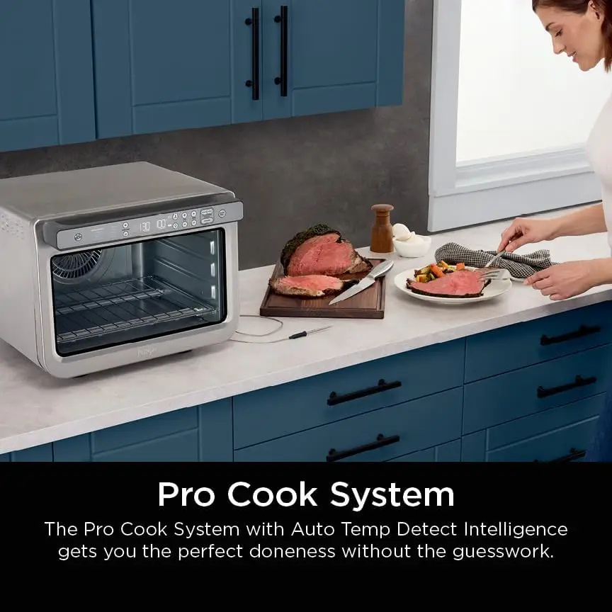 Description Picture 5 of item10-in-1 Smart Digital Countertop Convection Toaster Oven with Air Fry, Air Roast, Broil & Bake, 1800W Stainless Steel