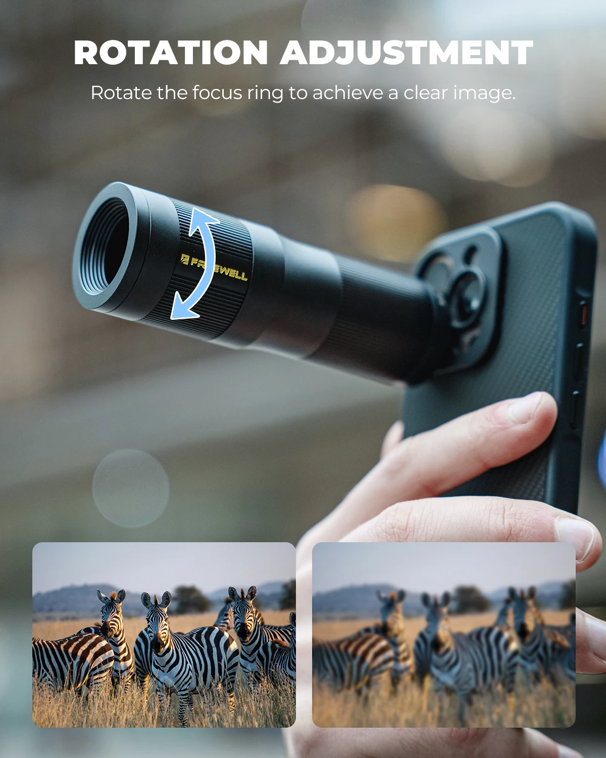 6X HD Telephoto Lens Compatible 17mm Mount Base Phone Case for iPhone 16/15/14/1