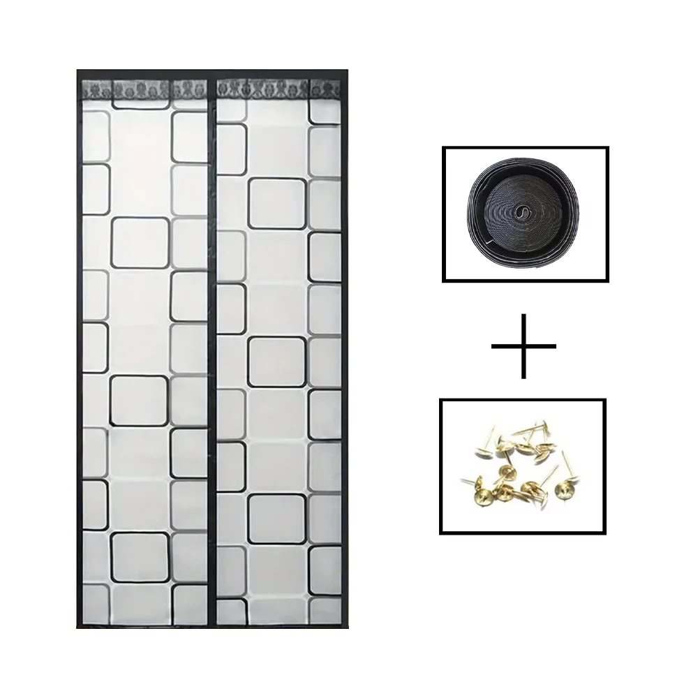 Thermal insulation door curtain - magnetic warm for winter door wind and cold suitable for air-conditioned rooms 6