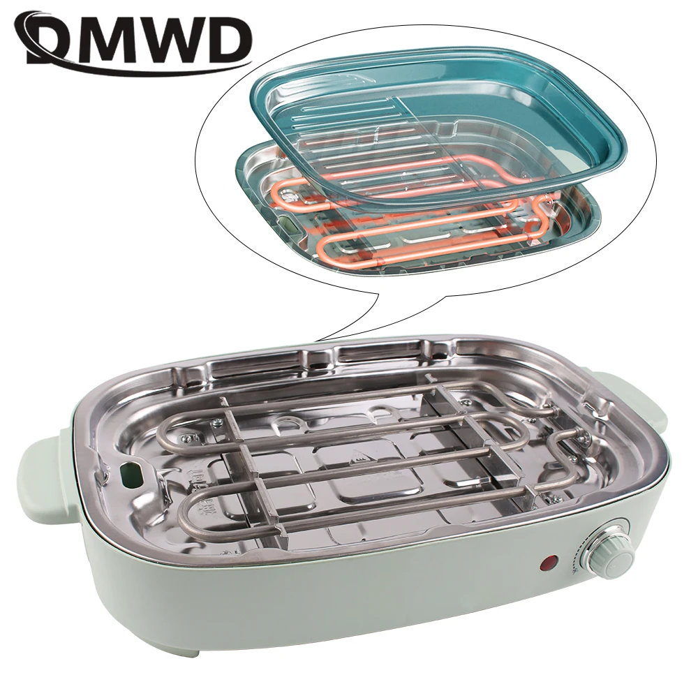 DMWD Electric Crepe Maker Pie Pancake Baking Machine Non-stick Egg Cooker Stove Steak Eggs Omelet Frying Pan Breakfast Grill EU 5