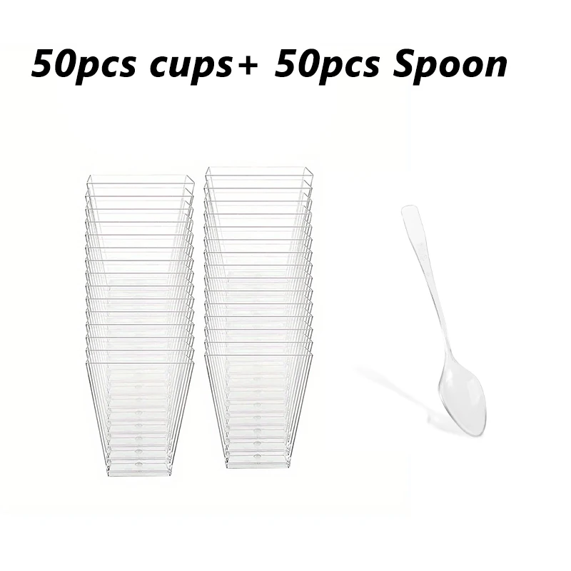 50PCS cups withSpoon