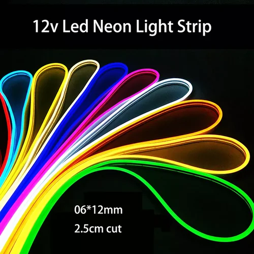 유연한 LED 빌보드 네온 조명, 5m 12V 저전압 6x12 방수, 야외 장식, 네온 소프트 라이트 스트립, 2835 2