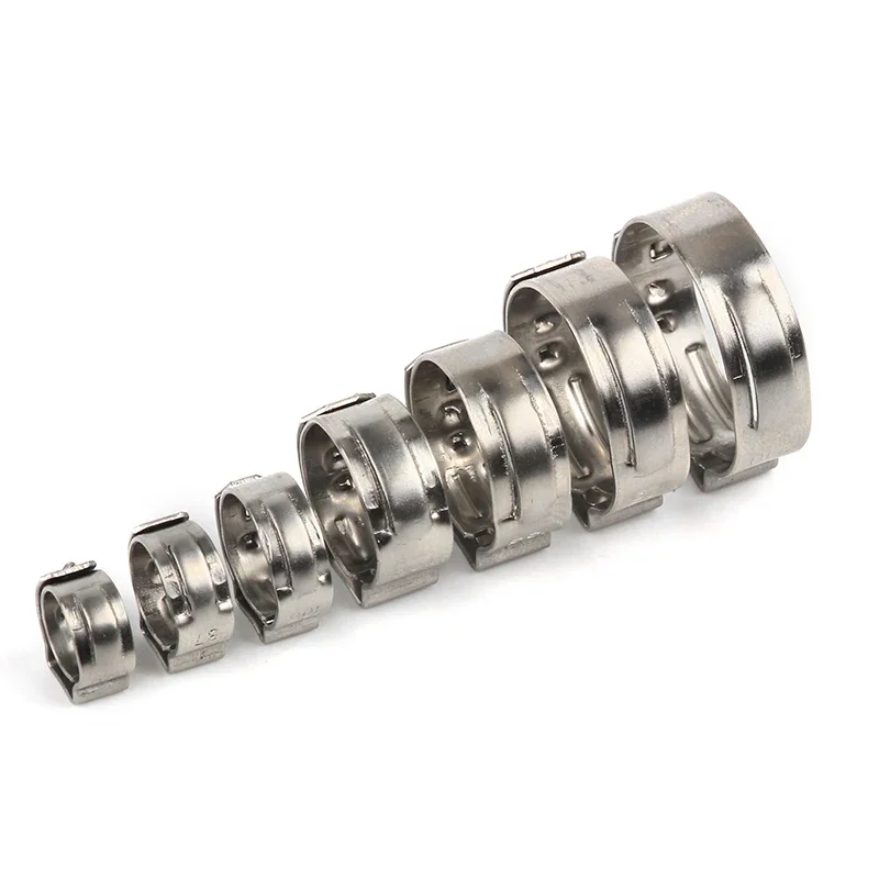 304 aco inoxidavel unico orelha stepless bracadeiras 02